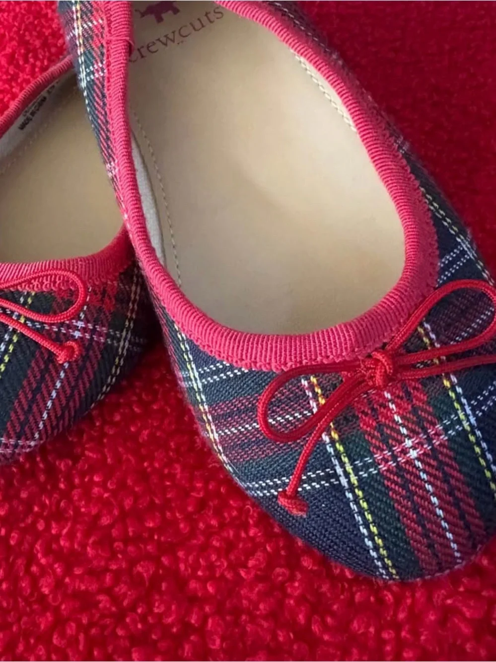 J. Crew tartan ballet